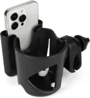 Universal Walker Cup Holder, Wheelchair Cup Holder with Phone Holder, Rollator C