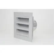 Pacific Air 100mm Aluminium Weatherproof Louvre Vent