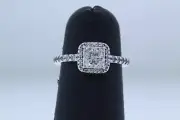 Pandora Sterling Silver Timeless Elegance Halo CZ Ring, Size 4.5