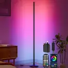 Corner Floor Lamp: Smart RGB LED Corner Lamp with App/Remote/Button Control,16 M