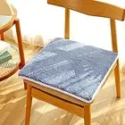 Stool Cushion Breathable Decorative Solid Color Plush Chair Seat Pad Anti-slip