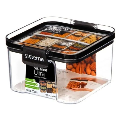 NEW Sistema Ultra 460mL Square Container By Spotlight
