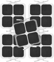 TENS Unit Replacement Pads, 2X2”20 Pcs Reusable Self-Adhesive TENS Unit Electrod