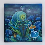 Oil Painting "Alice" Original hand painted in Ukraine on Canvas Happy art