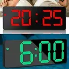 Alarm Clock LED-Display Digital Mirror Alarm Clock Battery/USB Alarm-Clock