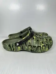 Size 9 Mens Crocs Baya Seasonal Printed Clog Tiger Camouflage 206230-9CX NEW