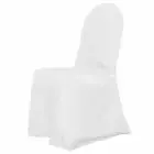 NEW LinenTablecloth Polyester Banquet Chair Cover White