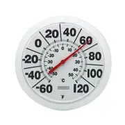 Indoor Outdoor Big and Bold Dial Thermometer, Wireless Thermometer - 8-Inch