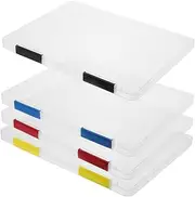 KICHOUSE Magazine Protector Office Books Storage Box File Folder Box Snap-Tight Buckle Color