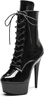 [WUXIN H&P] 6 in Pole Dance Boot Shoes For Women,6 in Exotic Stiletto Pole Dance Boot Shoes Platform,6 in Stiletto Platform Pole Dancing Shoes Ankle Boots Heels