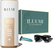 ILUUMI IPL Hair Removal Device for Face and Body, Permanent Hair Reduction for Women and Men, with 5 Intensity Levels and Ice-Cooling Technology, In-Home Use (White)