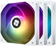 Thermalright TL-C12CW-S X3 CPU Fan 120mm White ARGB Case Cooler Fan, up to 1550RPM Cooling Fan，4pin PWM Silent Computer Fan with S-FDB Bearing Included