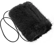 [Ipetboom] Faux Fur Lightweight Portable Imitation Fur Hand Warmer for Outdoor Use for Winter Weddings Travel Shopping Everyday Warmth