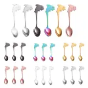 3/6pcs Stainless Steel Coffee Spoon Espresso Dessert Teaspoons Cup Hanging Spoon