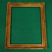16" x 20" Ornate Custom Picture Frame Finished In Gold Metal Leaf Made in USA