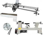 900W Multifunctional Woodworking Small CNC Automatic Lathe, Mini Wood Turning Machine, With Profiling Frame And Extended Guide Rail, For Batch Processing Of Cylindrical Items