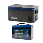 Adventure Kings 75L Camping Fridge Freezer + 115AH 12v AGM Deep Cycle Battery