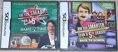 Nintendo DS Lot - Are You Smarter Than a 5th Grader? Back to School & Game Time