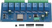 Gugxiom 8 Channel Relay Module ESP32-WROOM-32E WiFi Relay Module, DC5-30V Remote Control Relay Module, Programmable ESP32 Development Board, Program Led and Relay Indicators