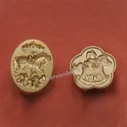Brass Embossed Vintage Wax Seal Stamp Childhood Memory Carousel Kiddie Ride