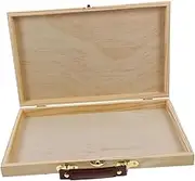 Elegant Wooden Drawing Case Storage Boxes Locking Clasps for Art Supplies