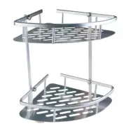 Hooks Towel Rack Washroom Organizer Corner Shelf Wall Mounted