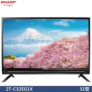 SHARP 夏普 2T-C32EG1X 電視 32吋 顯示器 Google TV 聯網電視
