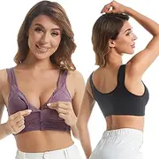 [Generic] Moona Bra for Senior Women, Moona Bra - Front Closure Breathable Bra for Seniors, Evyblis Bra, Evybliss Moona Bra