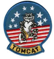 TOMCAT Top Gun Movie F-14 Fighter Squadron Patch for VELCRO BRAND Hook Fastener