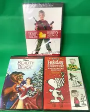 Home Alone 1 & 2 + A Charlie Brown Christmas + Beauty & Beast - 6-Movie, NEW!