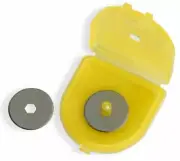 OLFA RB18-2 Stainless 18mm Rotary Replacement Blades, 2-Pack, Fits RTY-4 & CMP-3