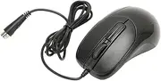 Wired Mouse, 3 Buttons Desktop PS/2 Optical Scroll Mouse, Ergonomic Gaming Mice for Laptops and PCs, Right or Left Hand Use, Black