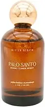 River Birch Luxury Linen and Room Spray - Palo Santo Home Signature Scent - Room Fragrance Spray - Fragrant Fresh Linen Air Freshener - Handmade in Texas - 4 oz Glass Amber Gold Top