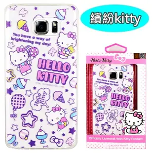 【Hello Kitty】Samsung Galaxy Note 5 彩繪透明保護軟套