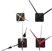Oidnvay 4Pcs Long Shaft Quartz Clock Movement Mechanism Motor Kit with 6 Pair Different Clock Repair Parts Replacement