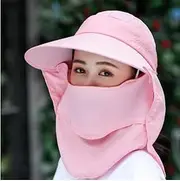 [Ling88] Women's Sun Hat Men and Women Detachable 14Cm Big Brim Hat Protection Visors Bucket Hat Sunscreen Fisherman Hats Fishing Cap Mountaineering Hat-7