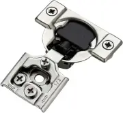60 Pack Satin Nickel Soft Close Hinges - 1/2 Inch Overlay for Seamless Cabinets
