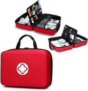 First Aid Kit, Portable Waterproof Medical Emergency Rescue Bag,High Capacity Drug Packing,Home, Workplace, Car, Travel, Outdoor