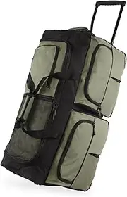 [Pacific Coast] Signature 30" Large Rolling Duffel Bag, Olive, One Size, 30" Large Rolling Duffel Bag
