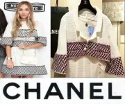 4.5K New Chanel 2013 White Mesh Tweed Crop Jacket 34 36 2 4 6 Coat Top Pearl S