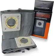[BLACK+DECKER] Washable 20L Fabric Filter Bags for Wet and Dry Vacuum Cleaners
