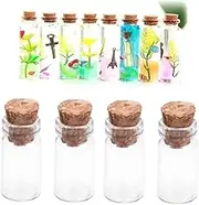 Cabilock 1 Pack Clear Mini Glass Bottles with Cork Stoppers DIY Wish Jars for Messages Weddings Party Favors Versatile Crafting and Decoration