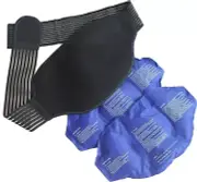 2 Ice Pack for Back - Premium Reusable Hot Cold Gel Pack for Pain Relief w/ Wrap