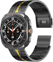 TOPBD Magnetic Titanium Band for Samsung Galaxy Watch Ultra 7 47mm Men Luxury Strap for samsung GALAXY WATCH 47 ultra No Gaps Bracelet Watchbands