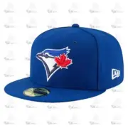 New Era Toronto Blue Jays Royal Red White 59Fifty 5950 Patch Fitted Cap Hat