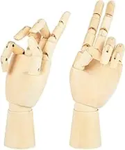 2Pcs Left and Right Hand Models Flexible Joint Sketch Figures Durable Articulated Puppet for Drawing Painting and Animation Study