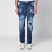 [Dsquared2] Faded blue jeans with rips and splashes 50 IT Blue