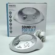 Homedics Sound Spa Portable White Noise Sound Machine Sound Therapy 6 Modes. New