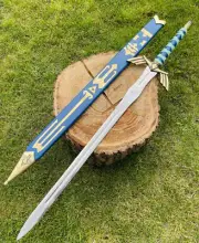Handmade Zelda Sword With Scabbard, Replica Zelda Sword, Handmade Unique Gift.