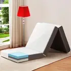 4 Inch Tri Folding Mattress Twin Size with Storage Bag, Foldable Memory Foam ...